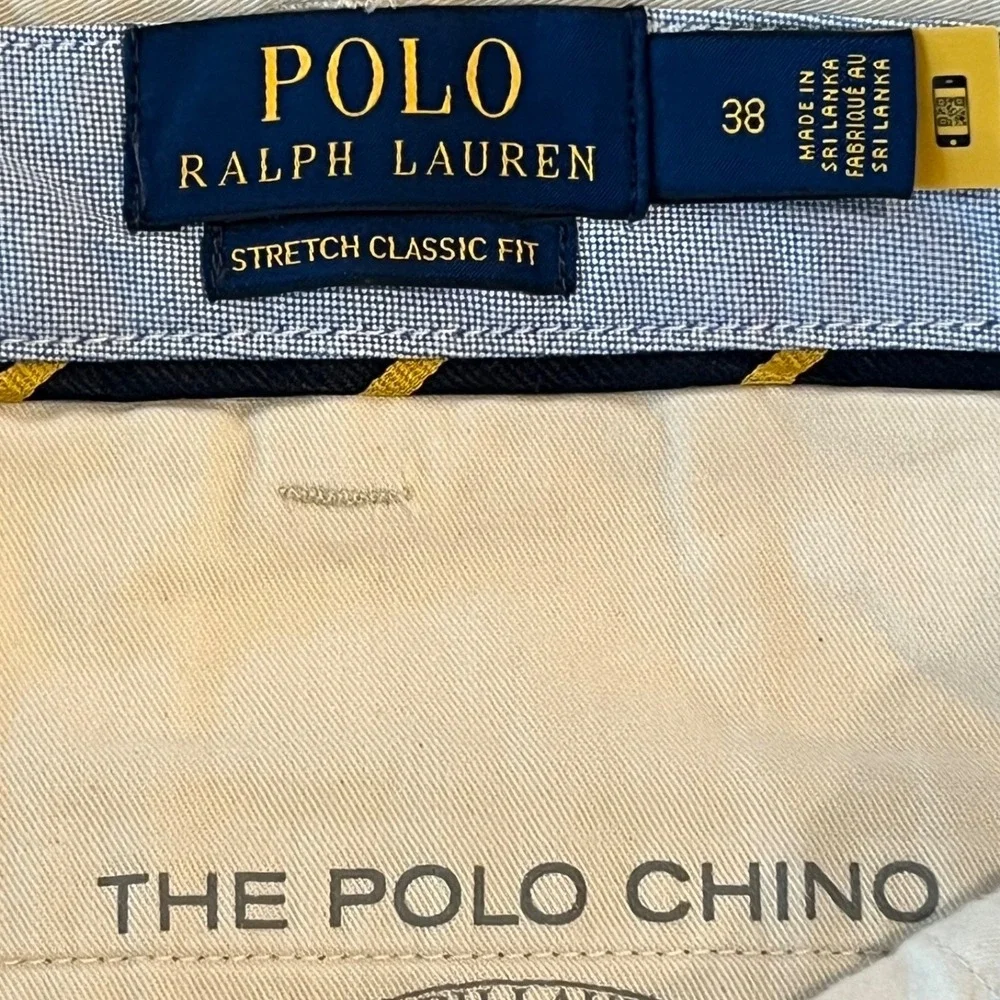 Polo Ralph Lauren Shorts Mens 38 Beige Chino  6